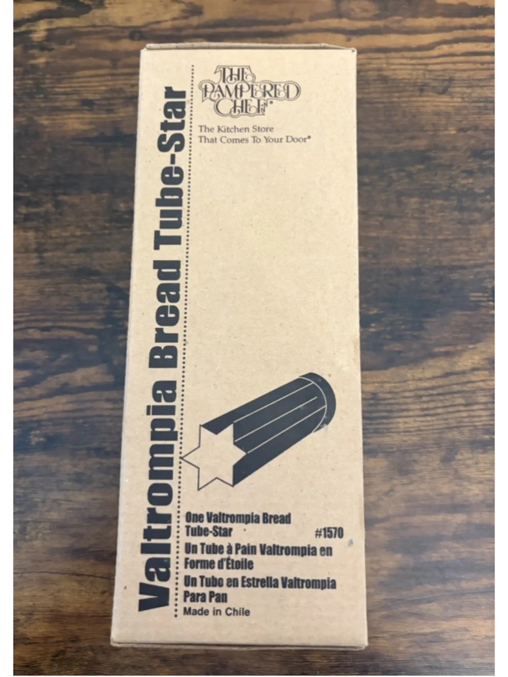 The Pampered Chef Valtrompia Bread Tube Star Item #1570